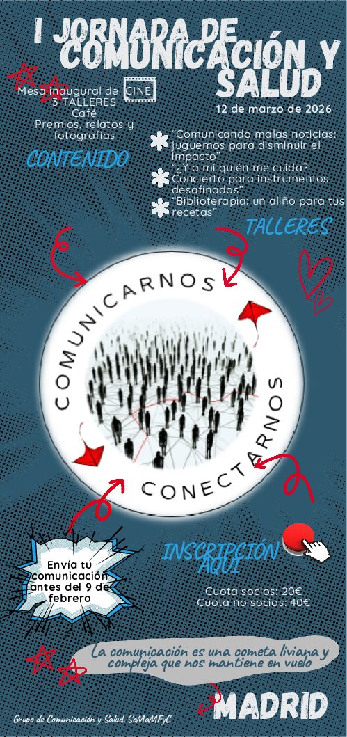 I Jornada de comunicación y salud de SoMaMFyC  -Importante- Ampliado plazo para recibir comunicaciones!!