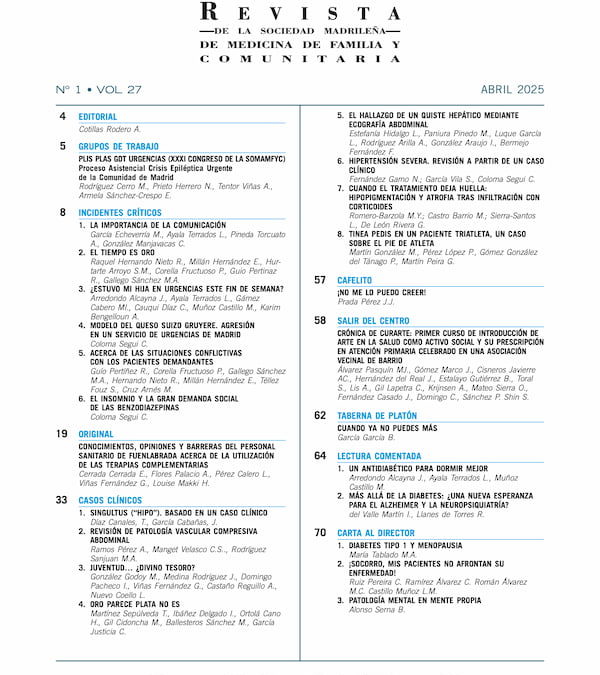 Revista Médicos de Familia Vol. 27 nº 2 septiembre 2025