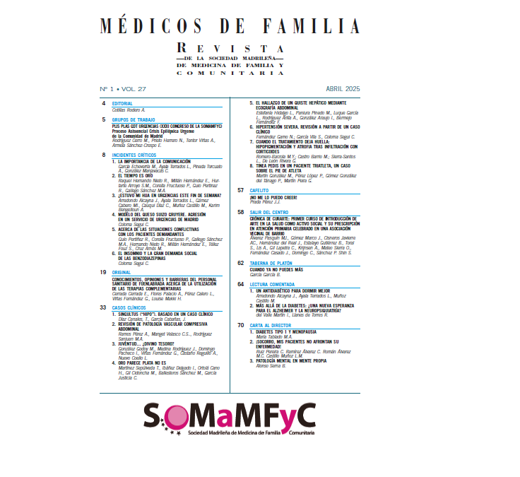 Revista Médicos de Familia Vol. 27 nº 1 abril 2025