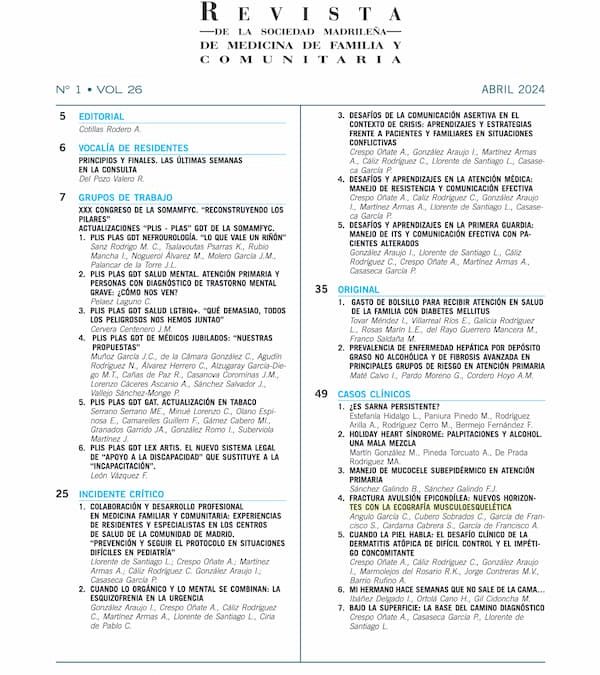 Revista Médicos de Familia vol. 26 nº 1 Abril 2024